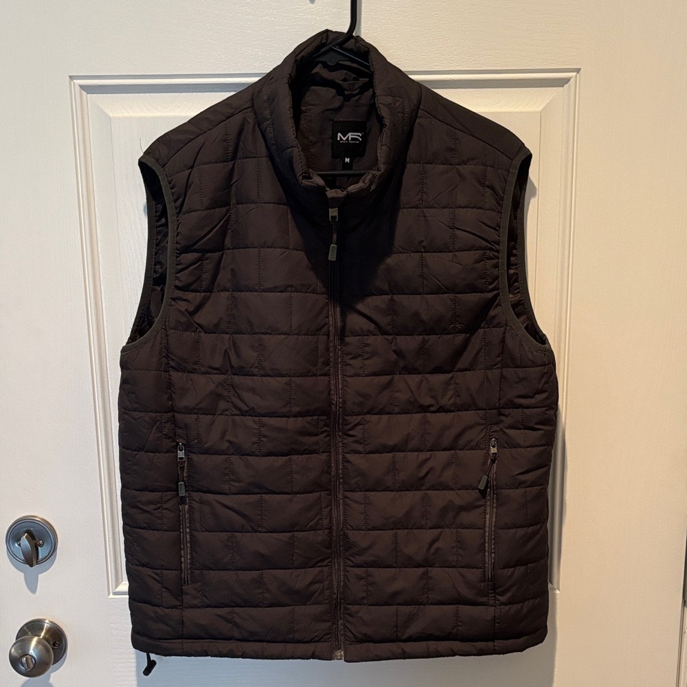 Men's Black Quilted Vest